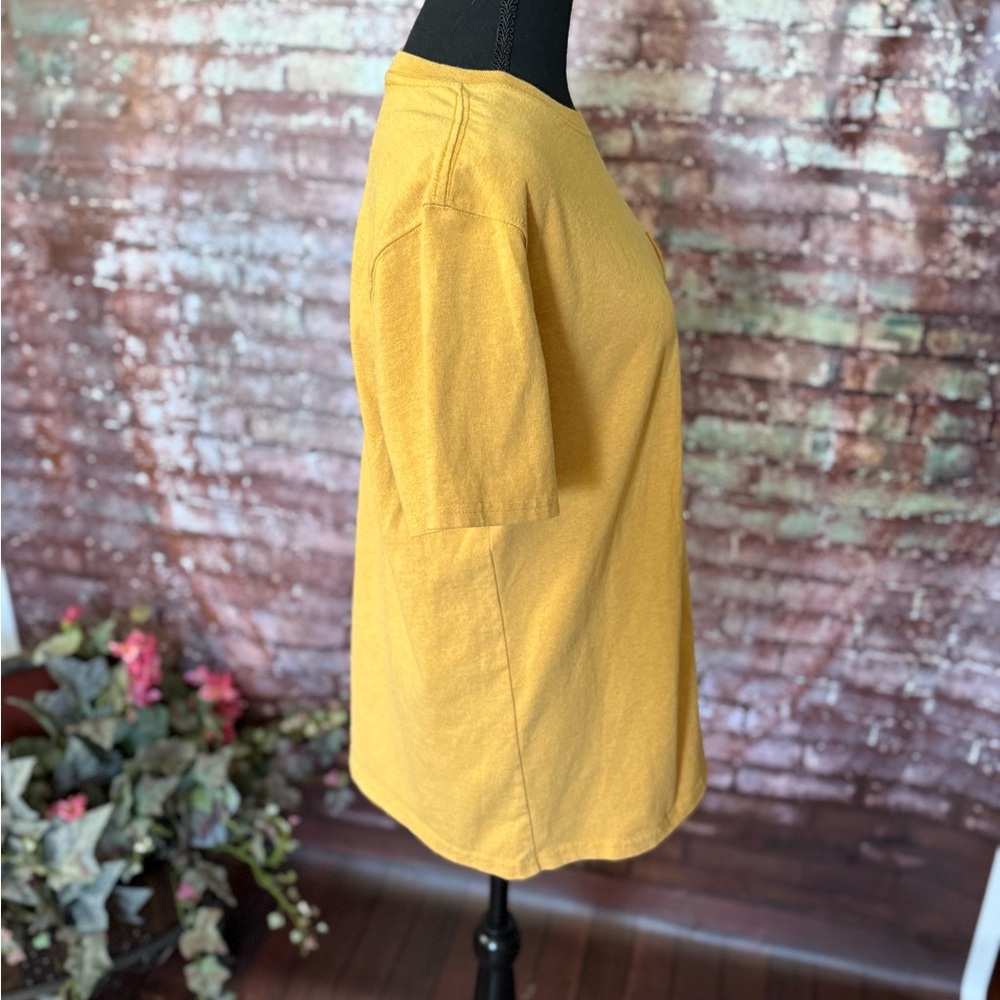 Carhartt Women's Short Sleeve Pocket Tee in Mustard - Picture 5 of 6